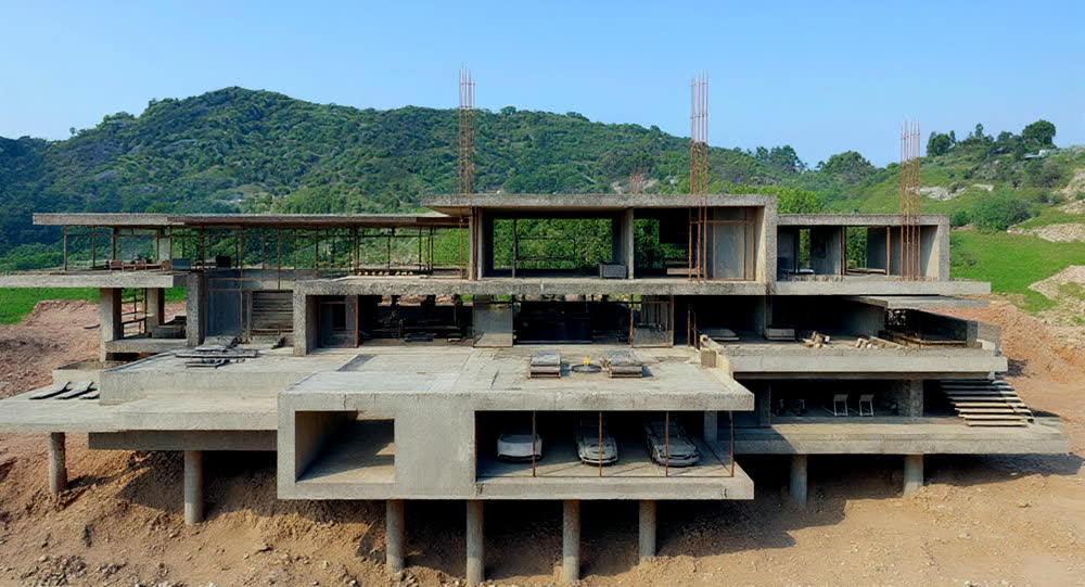 Piling and reinforced concrete foundations