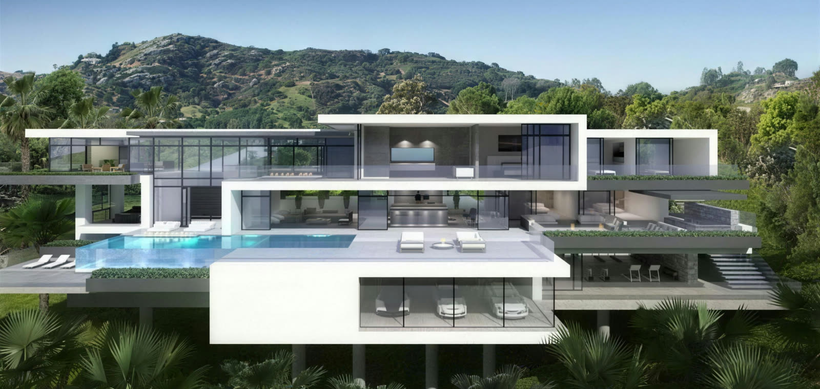 Jebel Vista Residence, completed hillside villa